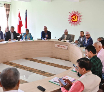 एमालेकाे आकस्मिक सचिवालय बैठक बस्दै
